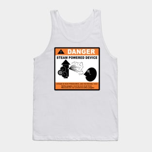 steampunk warning label Tank Top